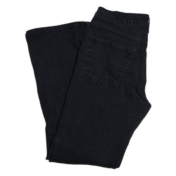 Levis Signature Jeans Womens Size Misses 12 Short Black Denim Boot Cut Stretch - Picture 8 of 10